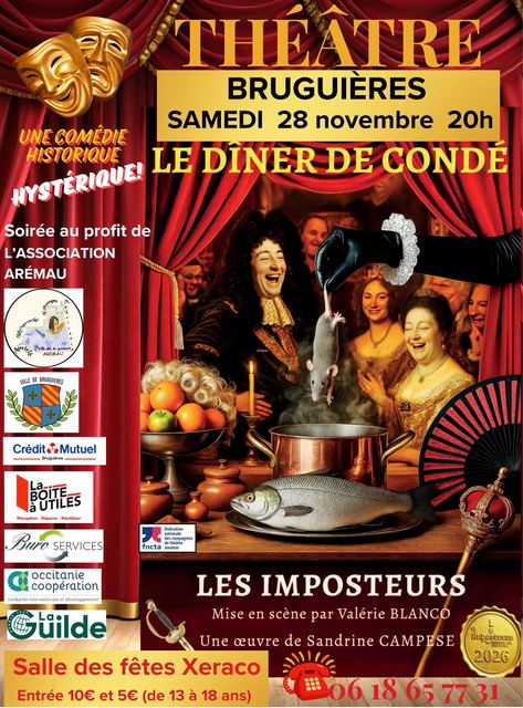 Affiche : Soirée théâtre : « Le Dîner de Condé »