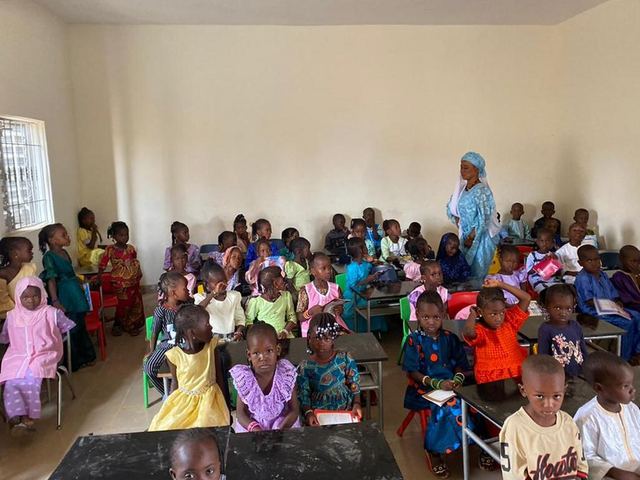 Les deux nouvelles salles de classe de l'extension, inaugurées en février 2025.